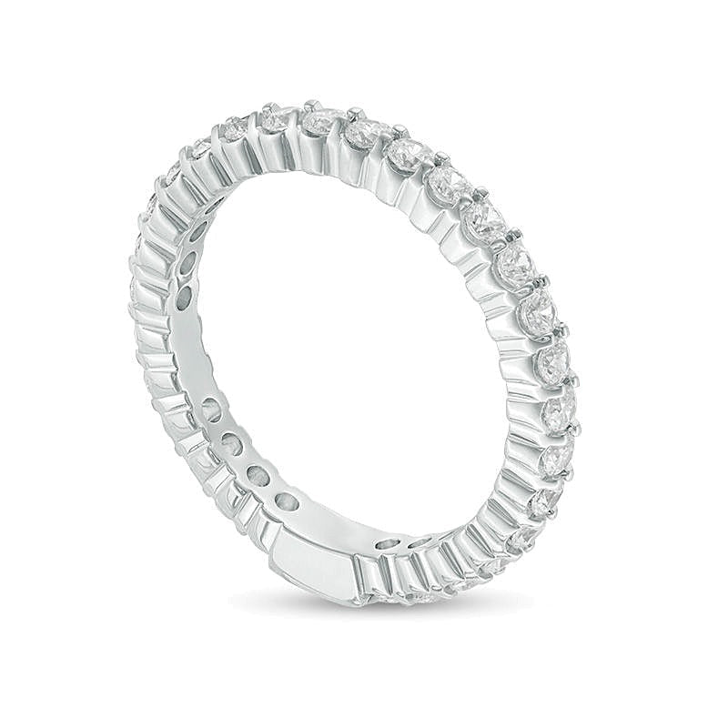 1.0 ct. Gesamtgewicht Diamant Memoire-Ring in 14K Weißgold