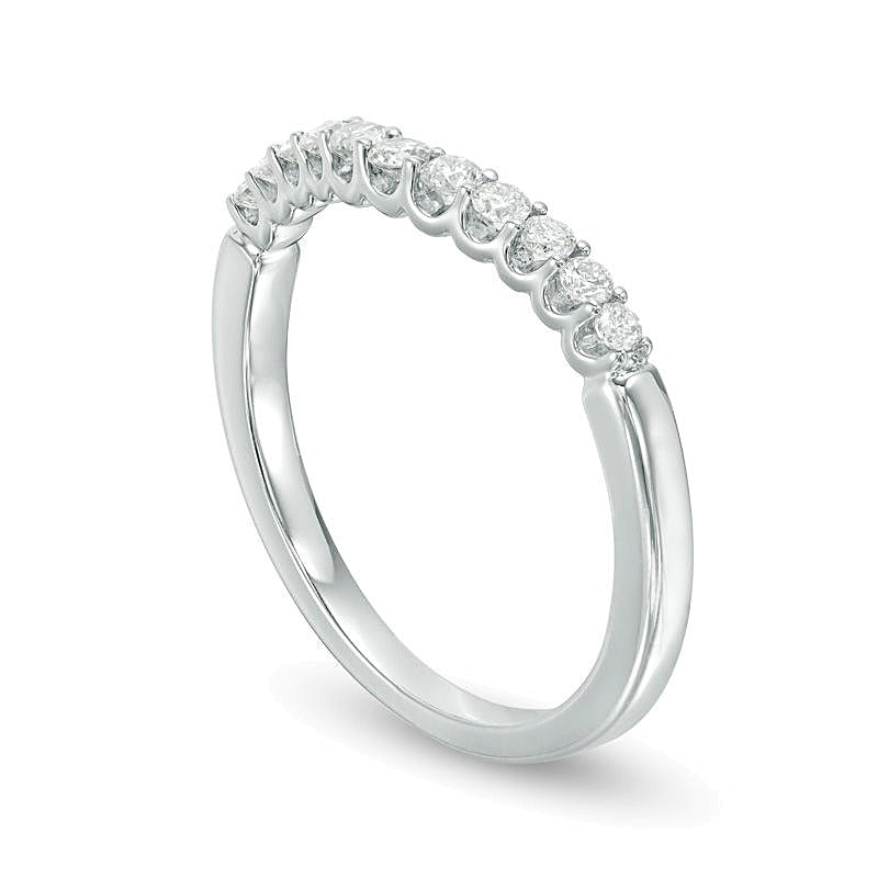 0.25 ct. Gesamtgewicht Diamant Ehering in 14K Weißgold