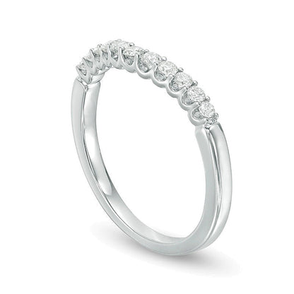 0.25 ct. Gesamtgewicht Diamant Ehering in 14K Weißgold