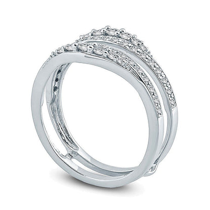 0.5 ct. Gesamtgewicht Diamant-Solitär-Enhancer in 10K Weißgold