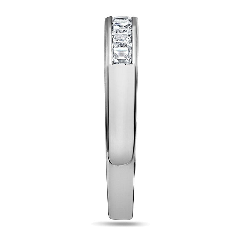 0.5 ct. Gesamtgewicht Diamant-Ehering im Princess-Schliff mit neun Steinen in Platin (H/VS2)