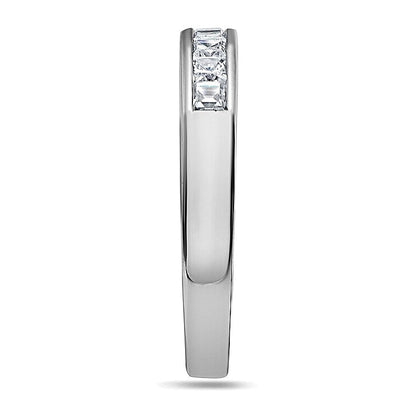0.5 ct. Gesamtgewicht Diamant-Ehering im Princess-Schliff mit neun Steinen in Platin (H/VS2)