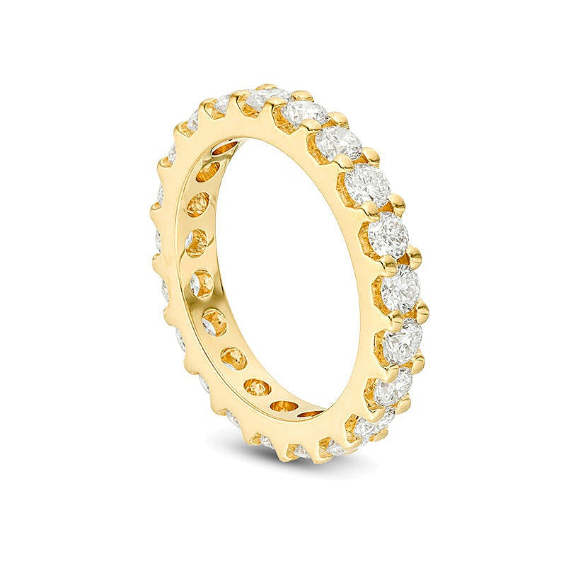 2.0 ct. Gesamtgewicht Diamant Memoire-Ring in 14K Gelbgold (H/SI2)