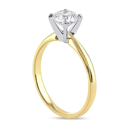 1.0 CT. Solitär-Verlobungsring mit Labordiamant in 14K Gelbgold (F/VS2)