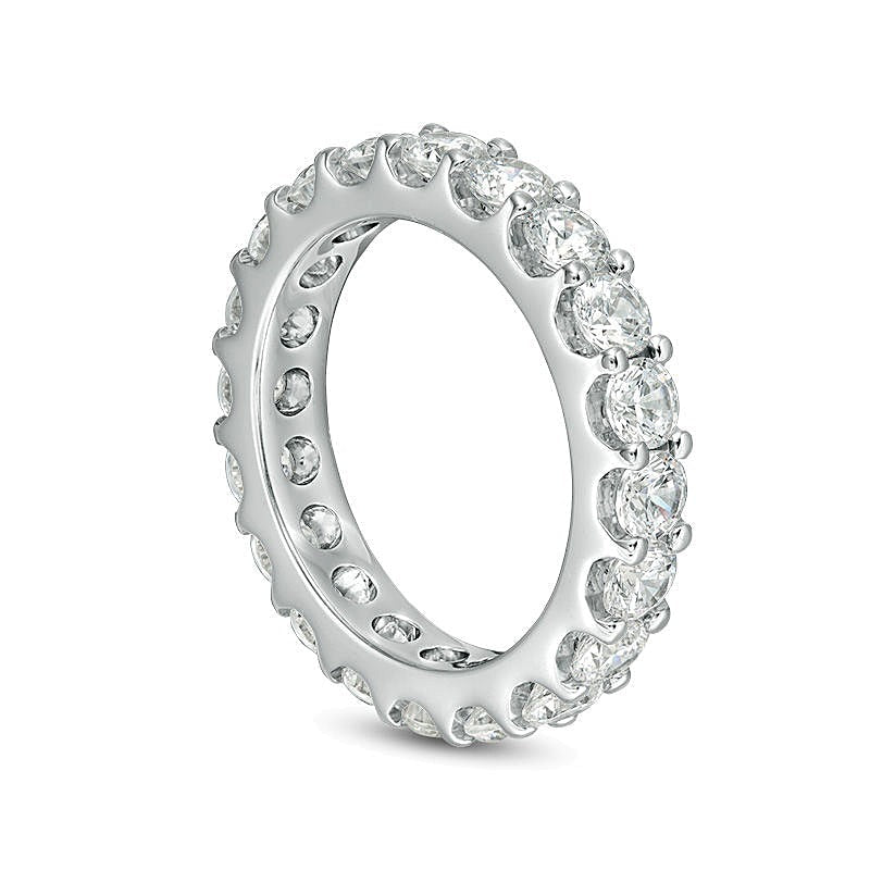 3.0 ct. Gesamtgewicht Diamant Memoire-Ring in 14K Weißgold (H/SI2)