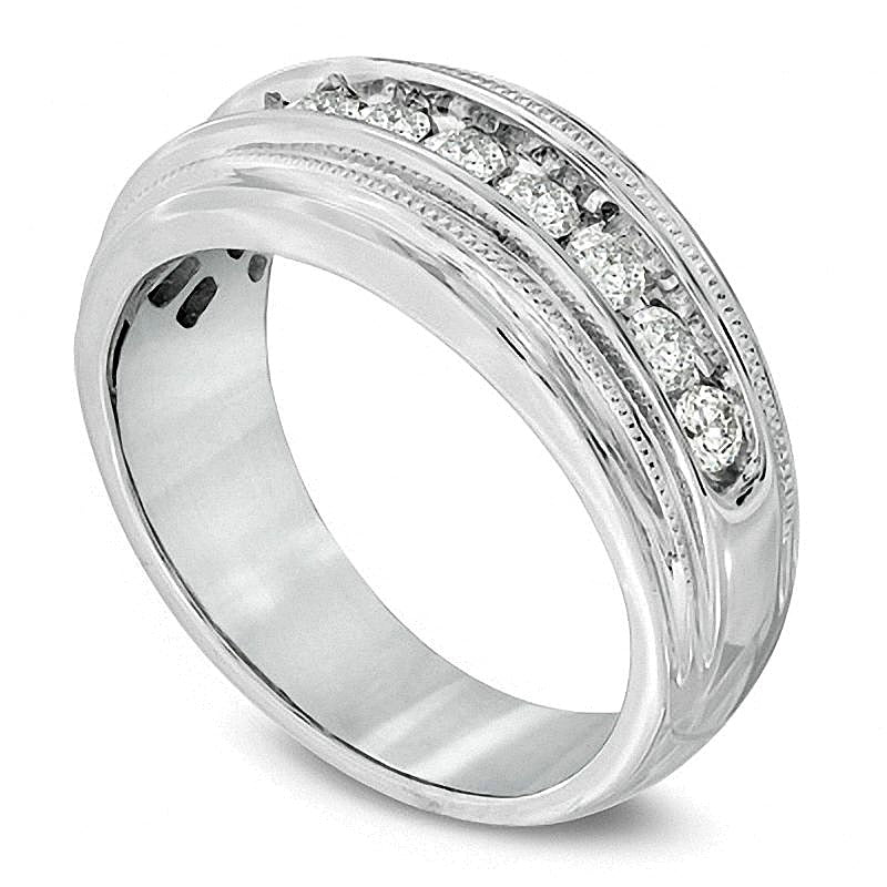 1.0 CT. TW Diamant Milgrain Ring in 14K Weißgold
