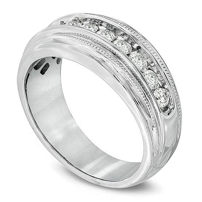 1.0 CT. TW Diamant Milgrain Ring in 14K Weißgold