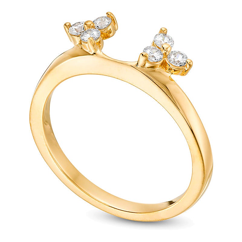 0.25 ct. Gesamtgewicht Diamant Solitär-Enhancer in 14K Gelbgold