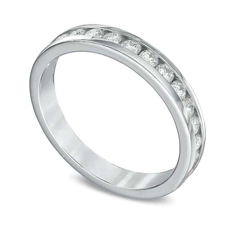 Ring mit Diamanten 0.5 ct. Gesamtgewicht in 10K Weißgold