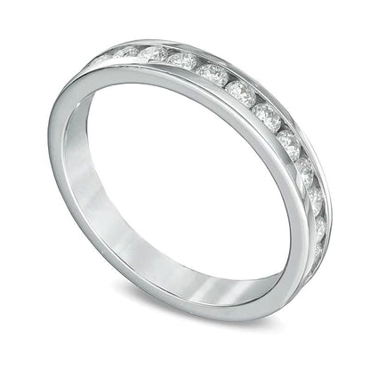 Ring mit Diamanten 0.5 ct. Gesamtgewicht in 10K Weißgold