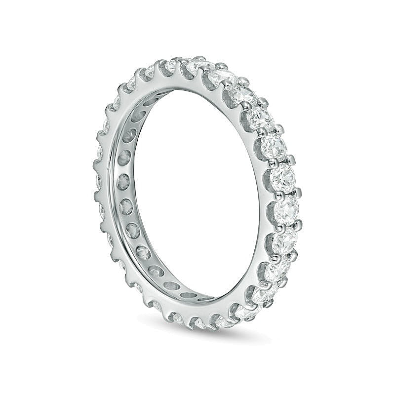 Memoire-Ring mit 1.5 CT. Gesamtgewicht Diamanten in 14K Weißgold (H/SI2)