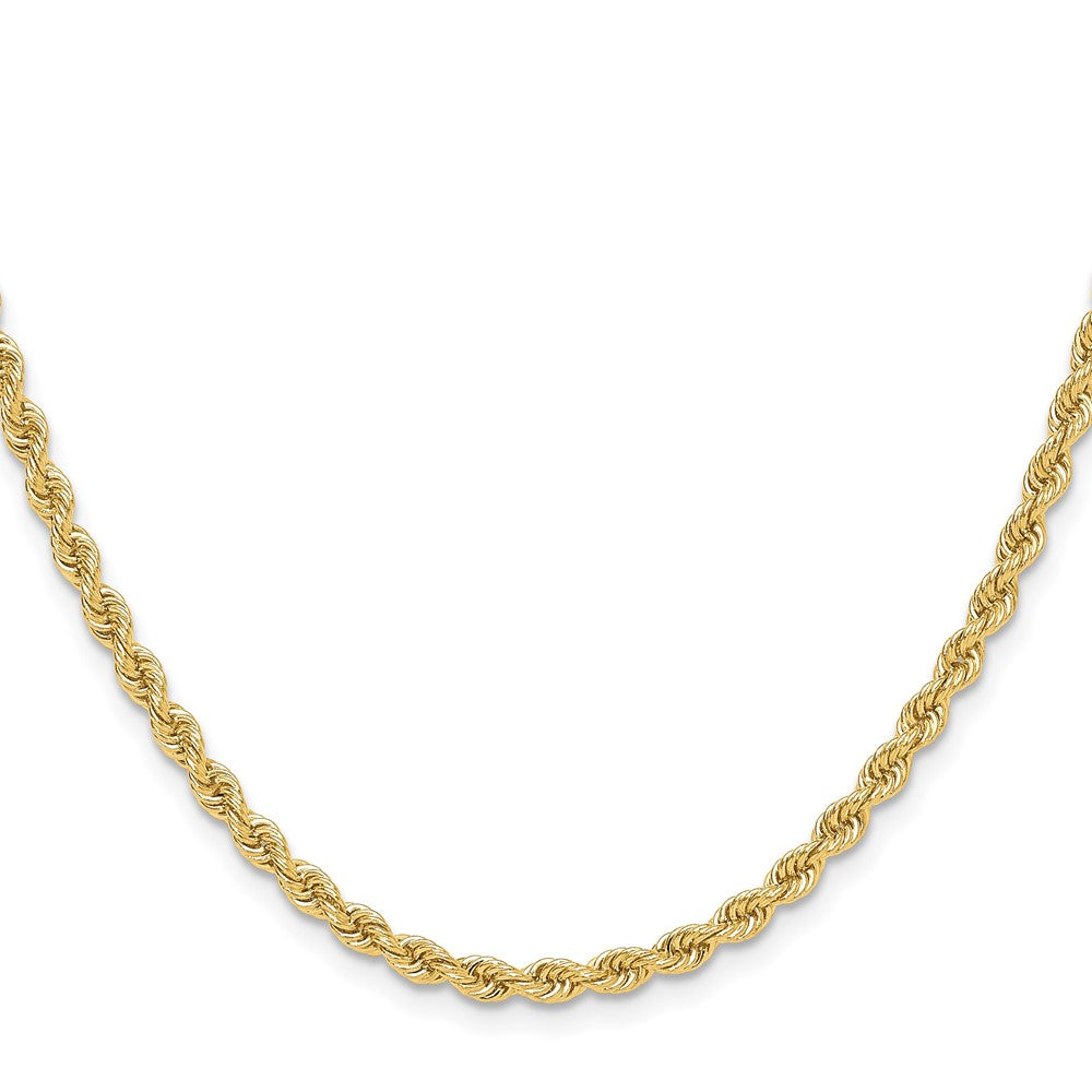 14K Gelbgold 3.3mm Normal Kordel Halskette