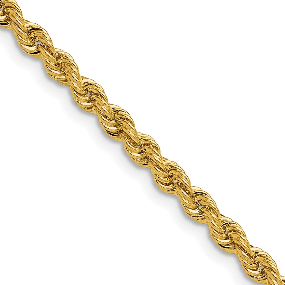 14K Gelbgold 3.8mm Normal Kordel Halskette