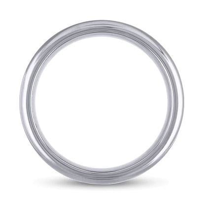 7,0mm Ring mit Mittelstreifen aus Tungsten und 10K Gelbgold