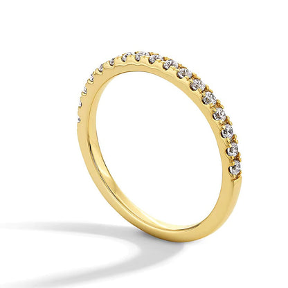 0.25 ct. Gesamtgewicht Labordiamant-Ring in 14K Gelbgold (F/SI2)