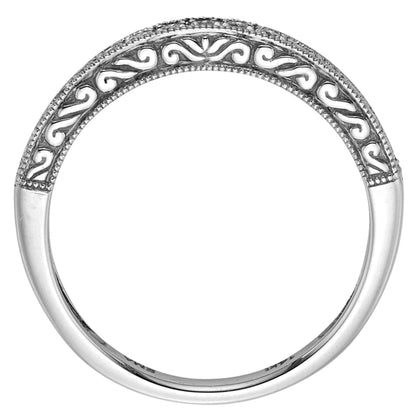 0,25 ct. Gesamtgewicht Diamant-Memoire-Ring in 14K Weißgold (I/I2)