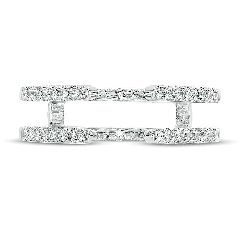 0,33 ct. Gesamtgewicht Diamant Solitär-Enhancer in 14K Weißgold