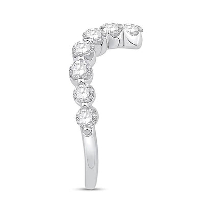 1.0 CT. Gesamtgewicht Labordiamant Bypass Ring in 10K Weißgold (F/VS2)