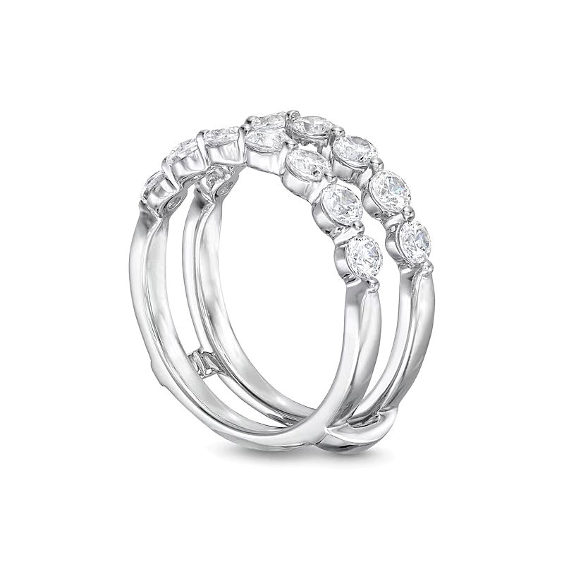 1.5 ct. Gesamtgewicht Diamant-Solitär-Enhancer in 14K Weißgold