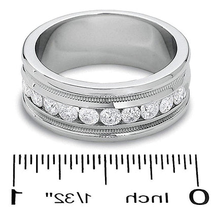 1.0 CT. TW Diamant Milgrain Ring in 14K Weißgold