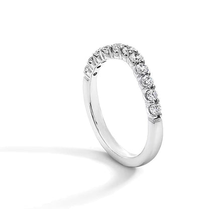 0.5 CT. Gesamtgewicht Labordiamant Contour-Ring in 14K Weißgold (F/VS2)