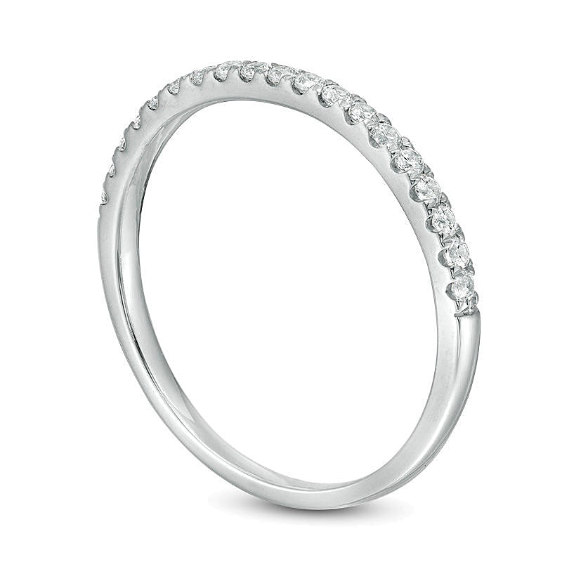 0.25 ct. Gesamtgewicht Diamant Ehering in 10K Weißgold