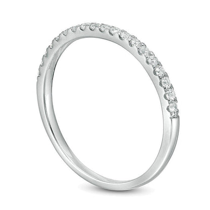 0.25 ct. Gesamtgewicht Diamant Ehering in 10K Weißgold