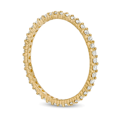 0.5 ct. Gesamtgewicht Diamant Memoire-Ring in 14K Gelbgold