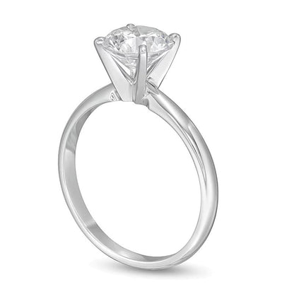 1.5 CT. Solitär-Verlobungsring mit Labordiamant in 14K Weißgold (F/VS2)