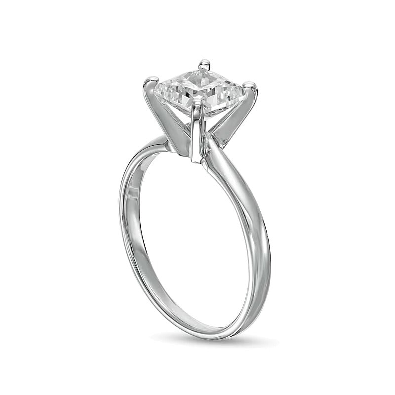 1.5 CT. Princess Labordiamant Solitär Verlobungsring in 14K Weißgold (F/VS2)