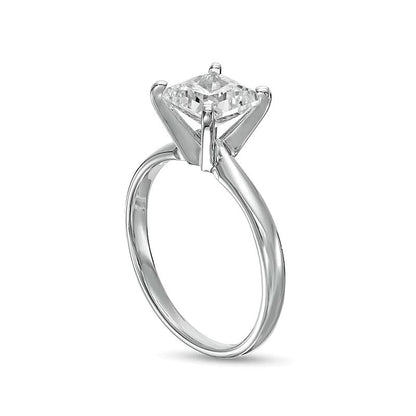 1.5 CT. Princess Labordiamant Solitär Verlobungsring in 14K Weißgold (F/VS2)
