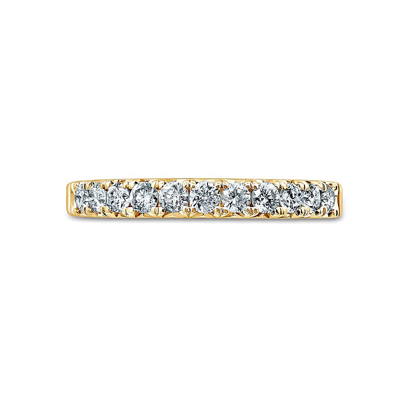 Memoire-Ring mit elf Diamanten 0,5 ct. Gesamtgewicht in 14K Gelbgold