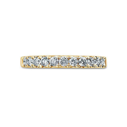 Memoire-Ring mit elf Diamanten 0,5 ct. Gesamtgewicht in 14K Gelbgold