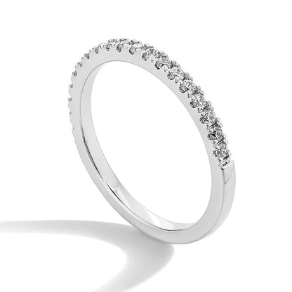 Ring mit Labordiamanten 0,25 ct. Gesamtgewicht in 14K Weißgold (F/SI2)