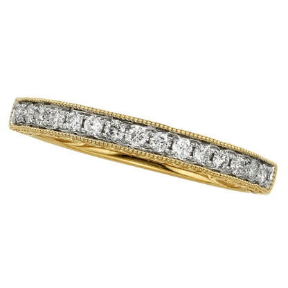 0.25 ct. Gesamtgewicht Diamant Memoire-Ring in 14K Gelbgold (I/I2)