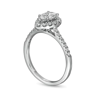 Verlobungsring mit mehreren Diamanten 0,75 ct. Gesamtgewicht in 10K Weißgold