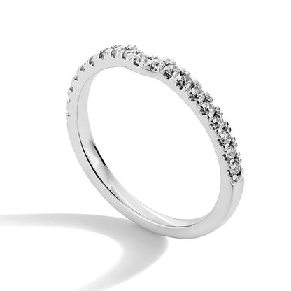 0,25 ct. Gesamtgewicht Labordiamant-Ring in 14K Weißgold (F/SI2)