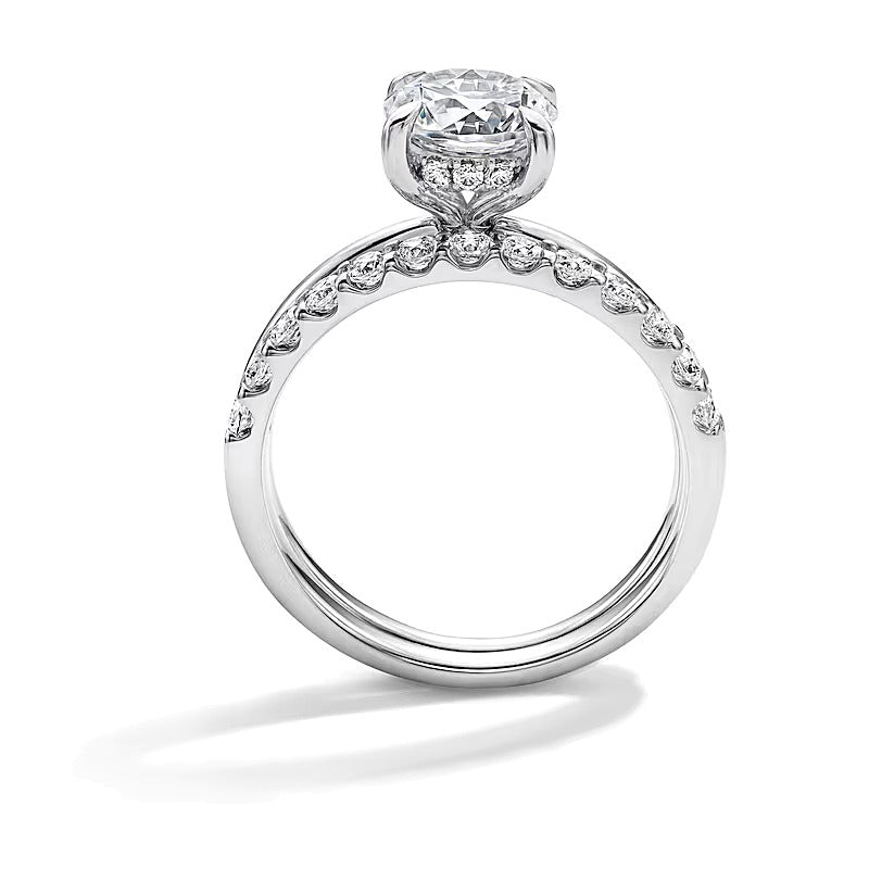 2.0 CT. TW Labordiamant Brautset in 14K Weißgold (F/VS2)