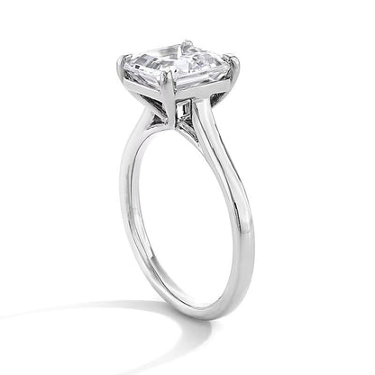 4.0 CT. TW Solitär-Verlobungsring mit Labordiamant im Asscher-Cut in 14K Weißgold (F/VS2)