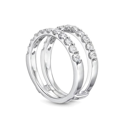 1.0 ct. Gesamtgewicht Diamant-Solitär-Enhancer in 14K Weißgold