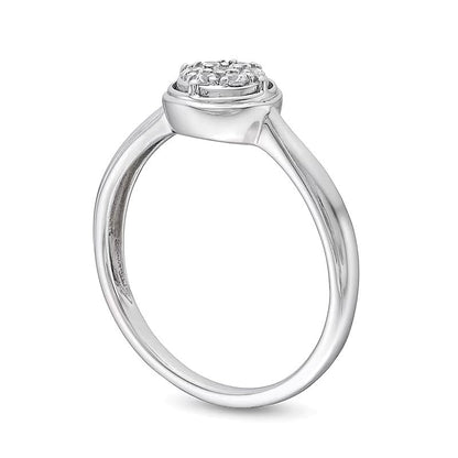 Fashion-Ring mit Diamanten 0,17 ct. Gesamtgewicht in 10K Weißgold