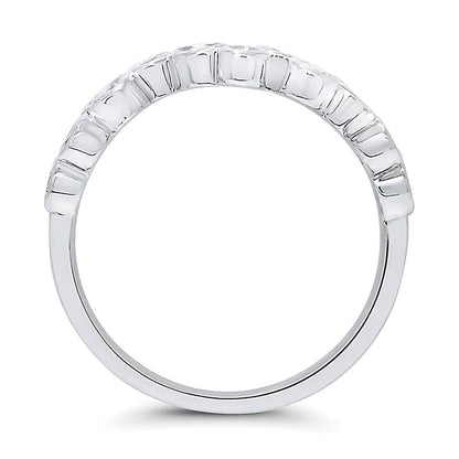 0.33 ct. Gesamtgewicht Diamant Fashion-Ring in 10K Weißgold