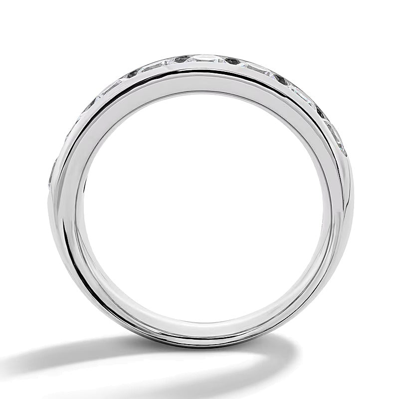 2.0 CT. TW Labordiamant Ring kanalgefasst in 10K Weißgold (F/VS2)