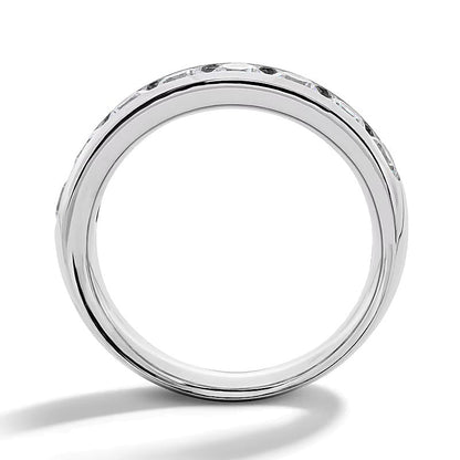 2.0 CT. TW Labordiamant Ring kanalgefasst in 10K Weißgold (F/VS2)