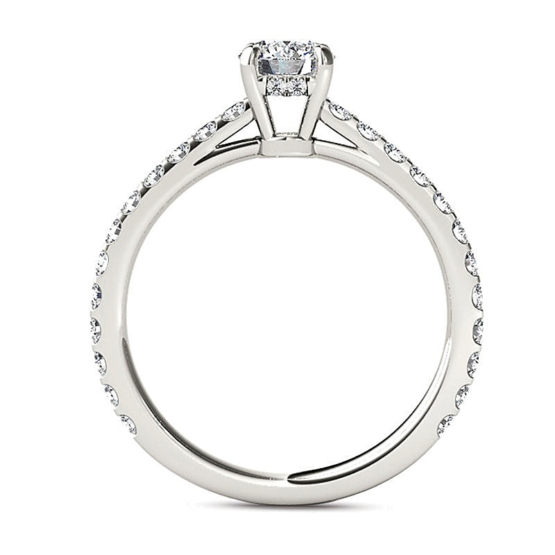 1.0 CT. TW Diamant-Verlobungsring in 14K Weißgold