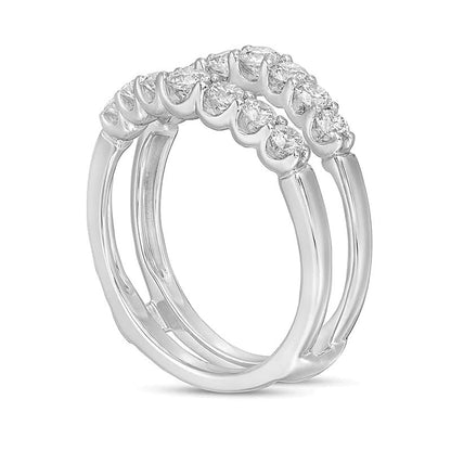 1.0 ct. Gesamtgewicht Diamant-Solitär-Enhancer in 14K Weißgold