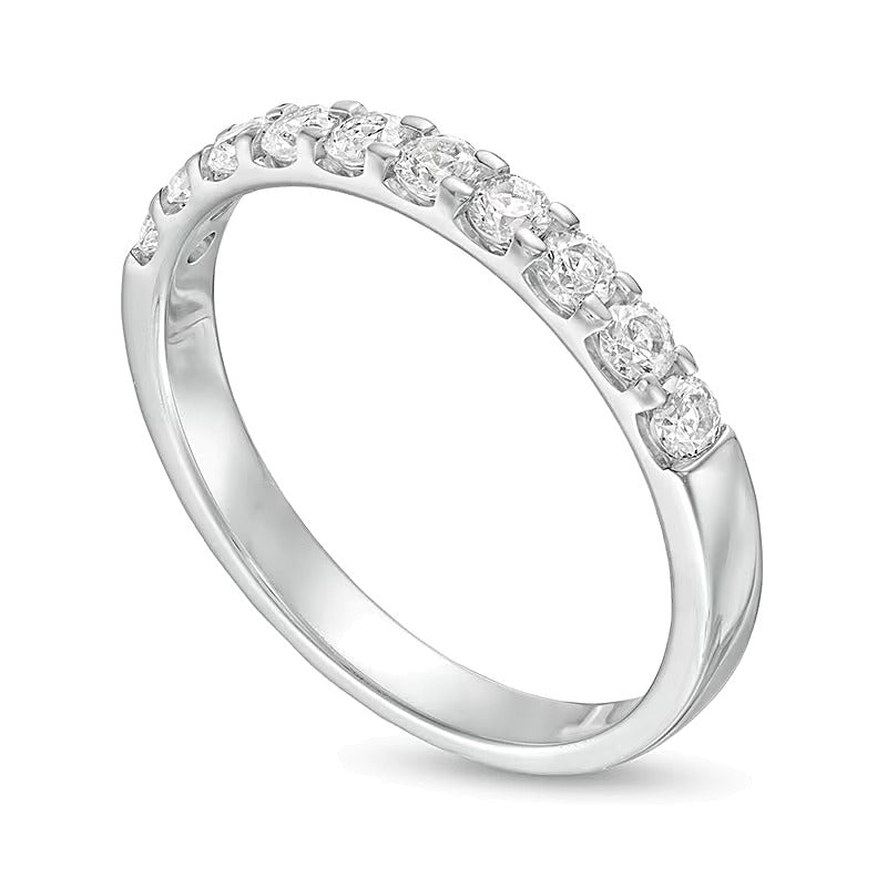 0.5 ct. Gesamtgewicht Diamant-Ring in 18K Weißgold (I/VS2)