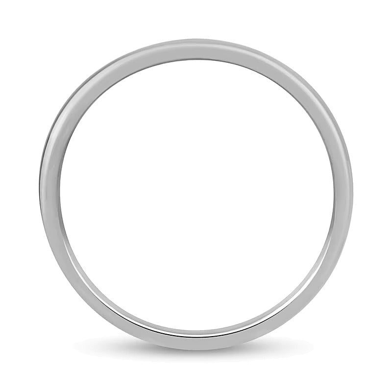 0.05 ct. Gesamtgewicht Diamant Ehering mit Mittelrille in 10K Weißgold