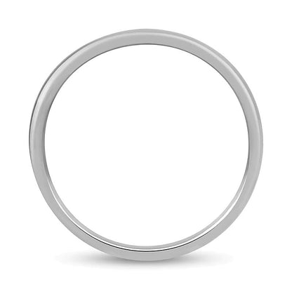 0.05 ct. Gesamtgewicht Diamant Ehering mit Mittelrille in 10K Weißgold