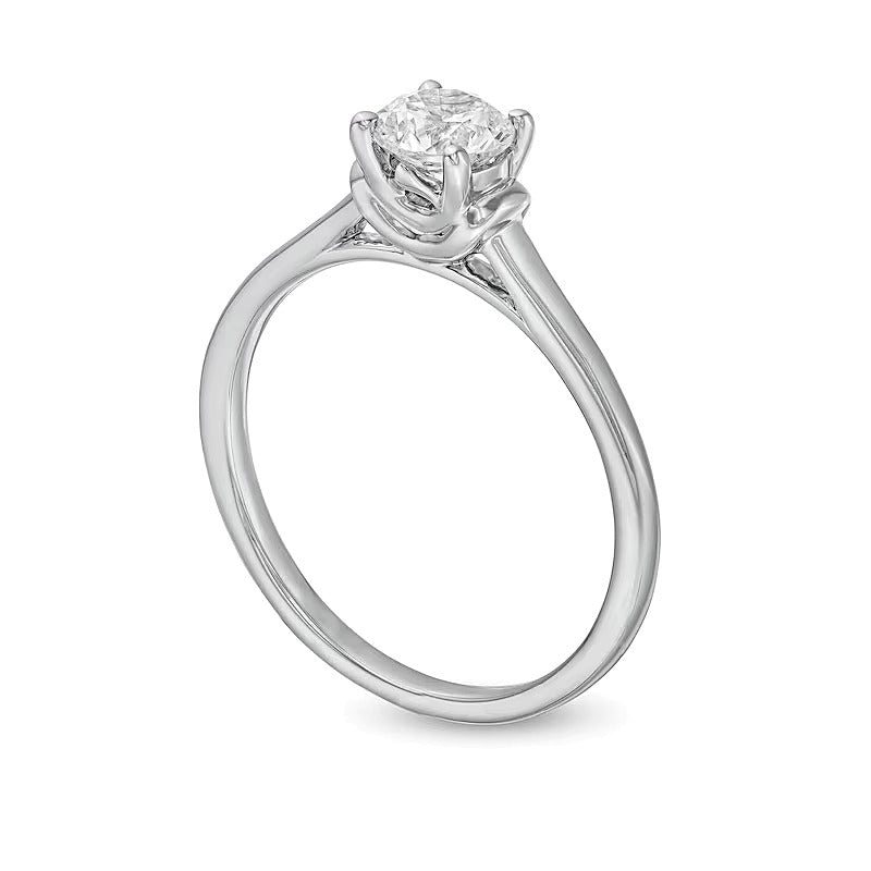 0.5 CT. Diamant-Solitär-Verlobungsring in 14K Weißgold
